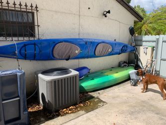 Kayak blue 2 person Necky 19 ft