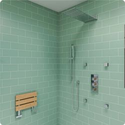 ALFI Brand RAIN10SW 10" Square Waterfall Rain Shower Head - Polished Chrome (Open Box)