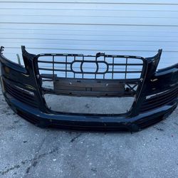 07-09 AUDI Q7 S-LINE FRONT BUMPER COMPLETE ASSEMBLY 4L0807437D OEM