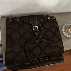 Brown Coach backpack