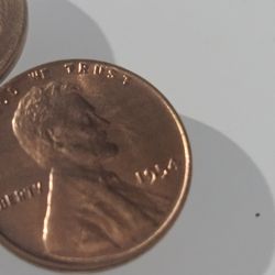 1954 P Penny Uncirculated RED