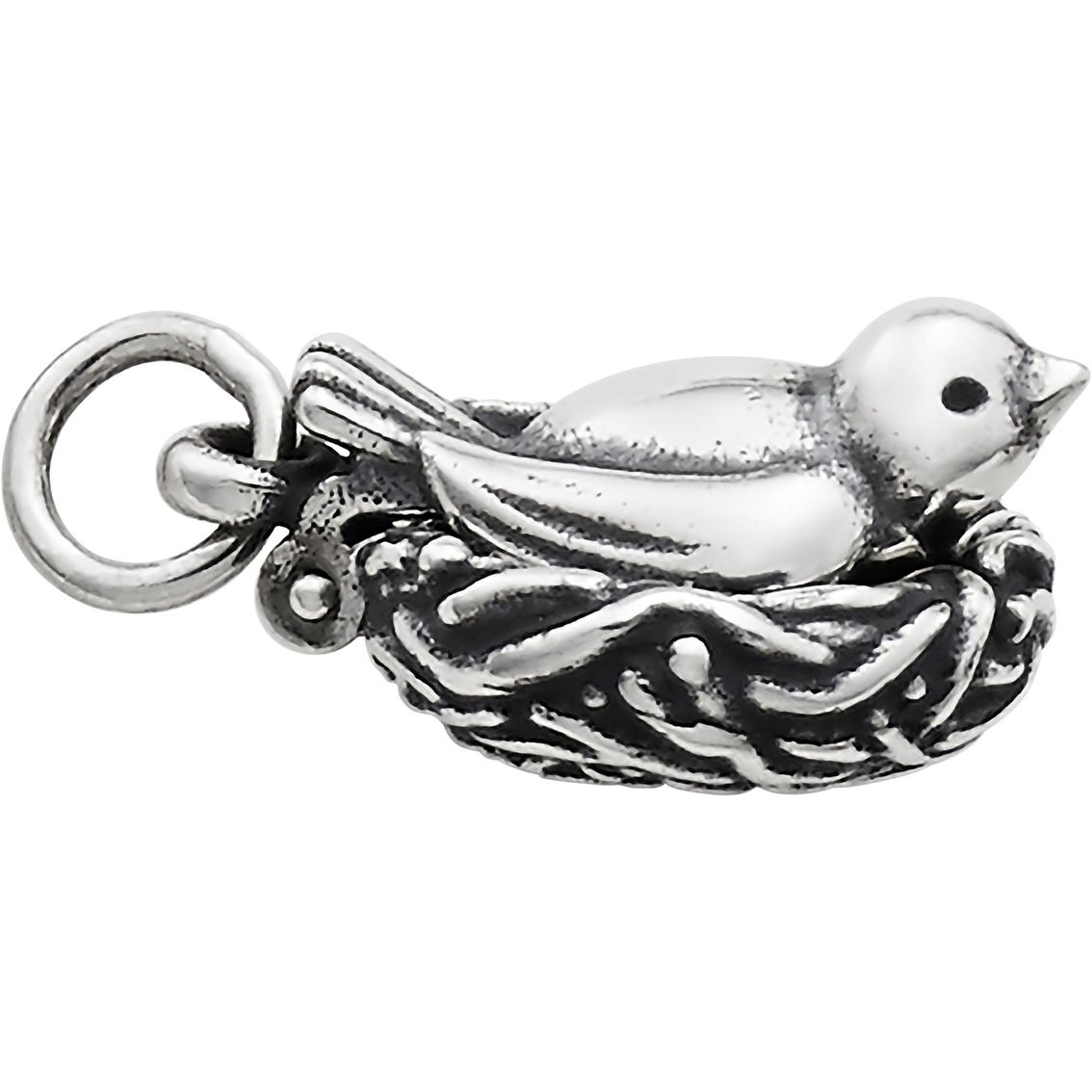James Avery Bird in A Nest Baby Girl Pink Egg Charm Retired