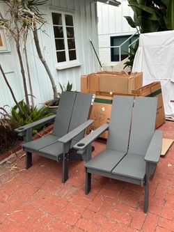 Adirondack Patio Chairs - Brand New - Just Purchased From Wayfair for $520 - MOVING NEED TO SELL NOW