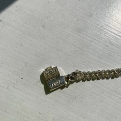 MENS ICE GOLD BRACELET 