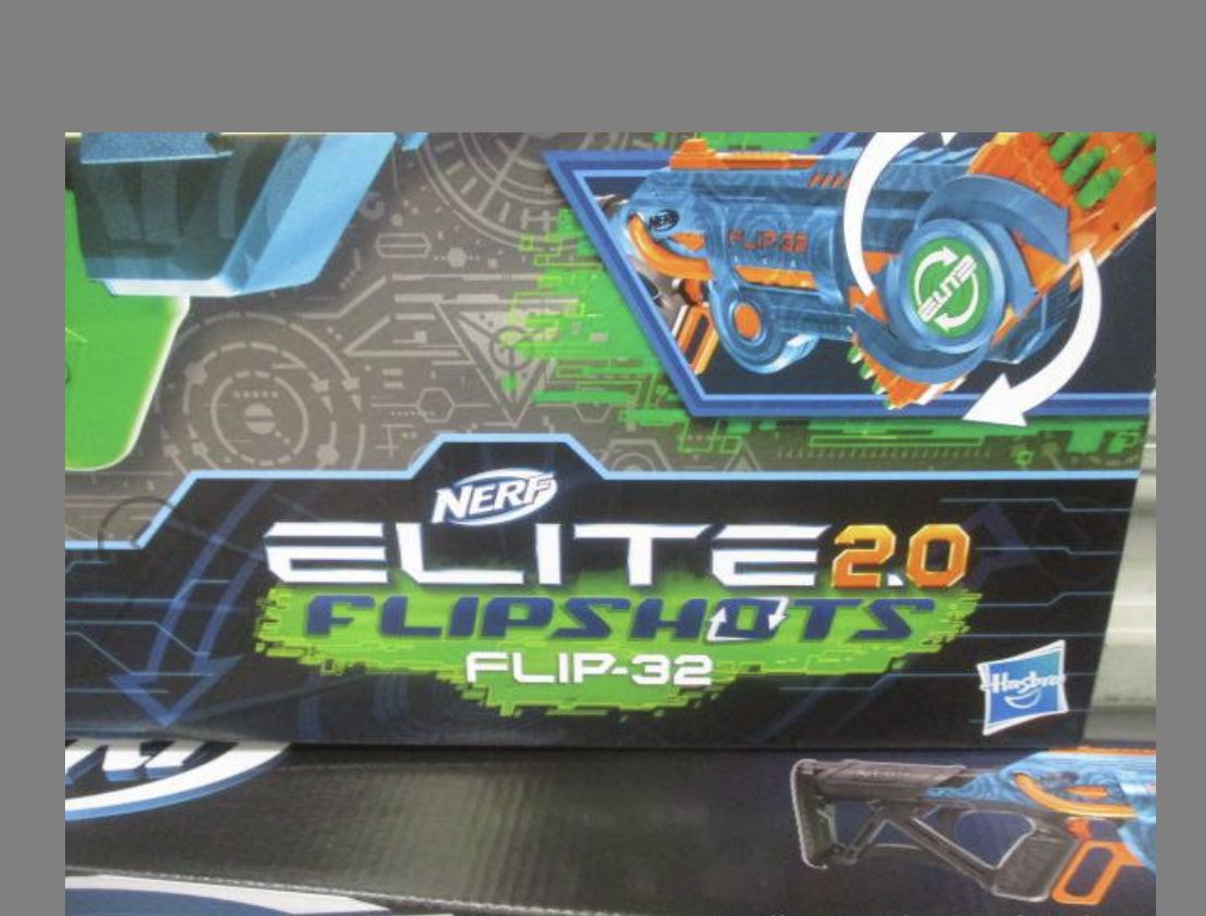 Actual picture of box Nerf elite 2.0 slingshot Gun