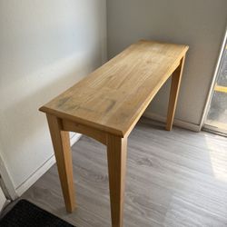 Wood Side Table And Console Wood Table