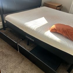 King Mattress And LED Equipped Frame