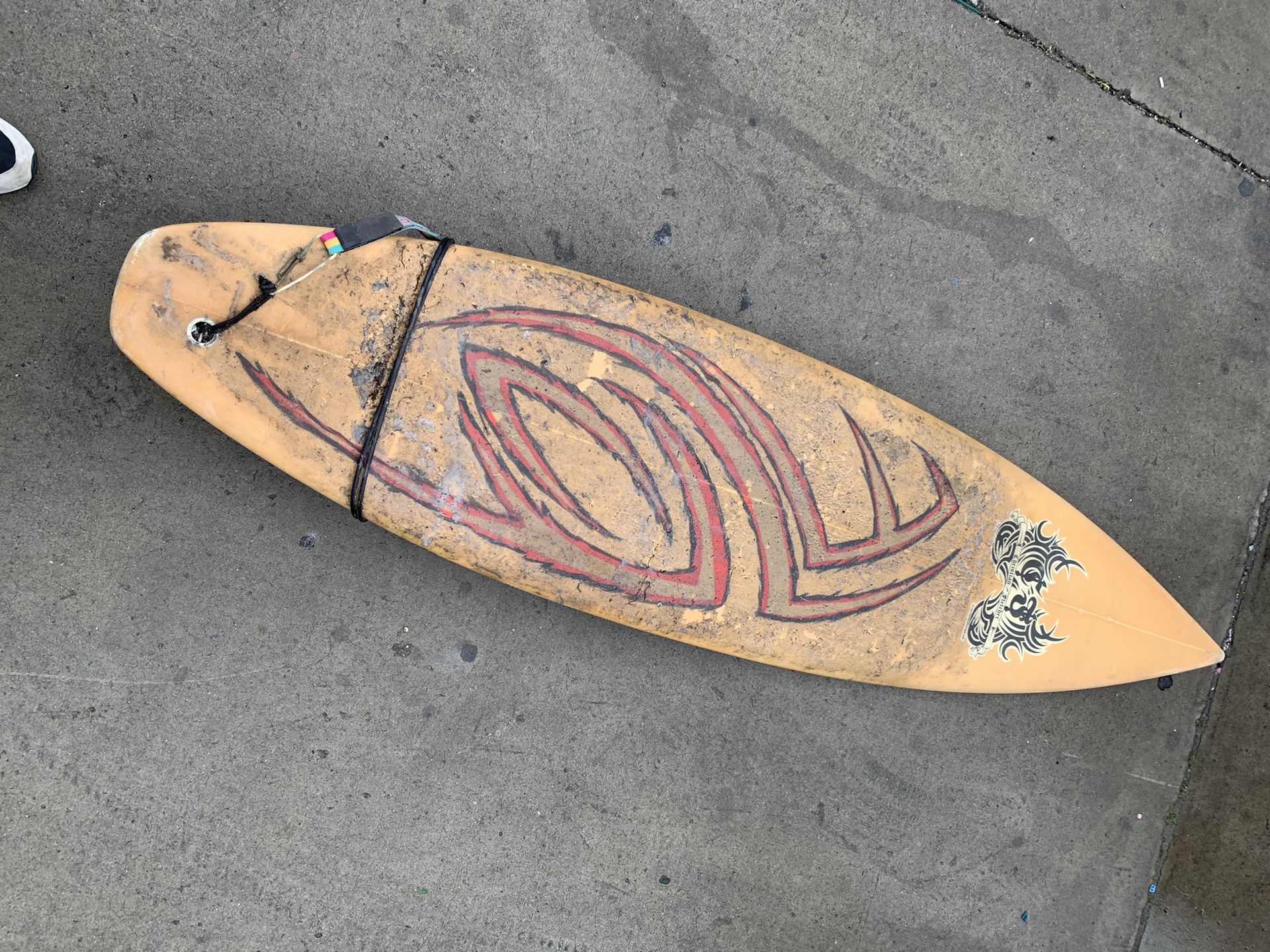 62 Christian Fletcher, surfboard, vintage please no kooks, Skateboard