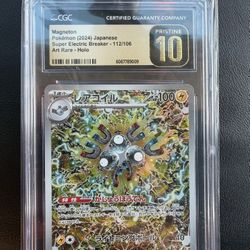 Magneton #112 (JP) CGC Pristine 10 Pokemon Slab