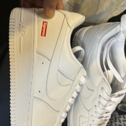 supreme airforce white - size 10 