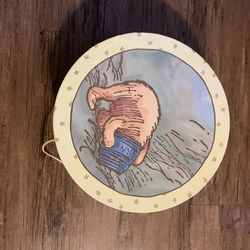 Vintage Classic Pooh Disney Winnie The Pooh large and medium round storage hat box