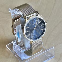 New Timex Transcend 34mm Stainless Steel Bracelet Watch