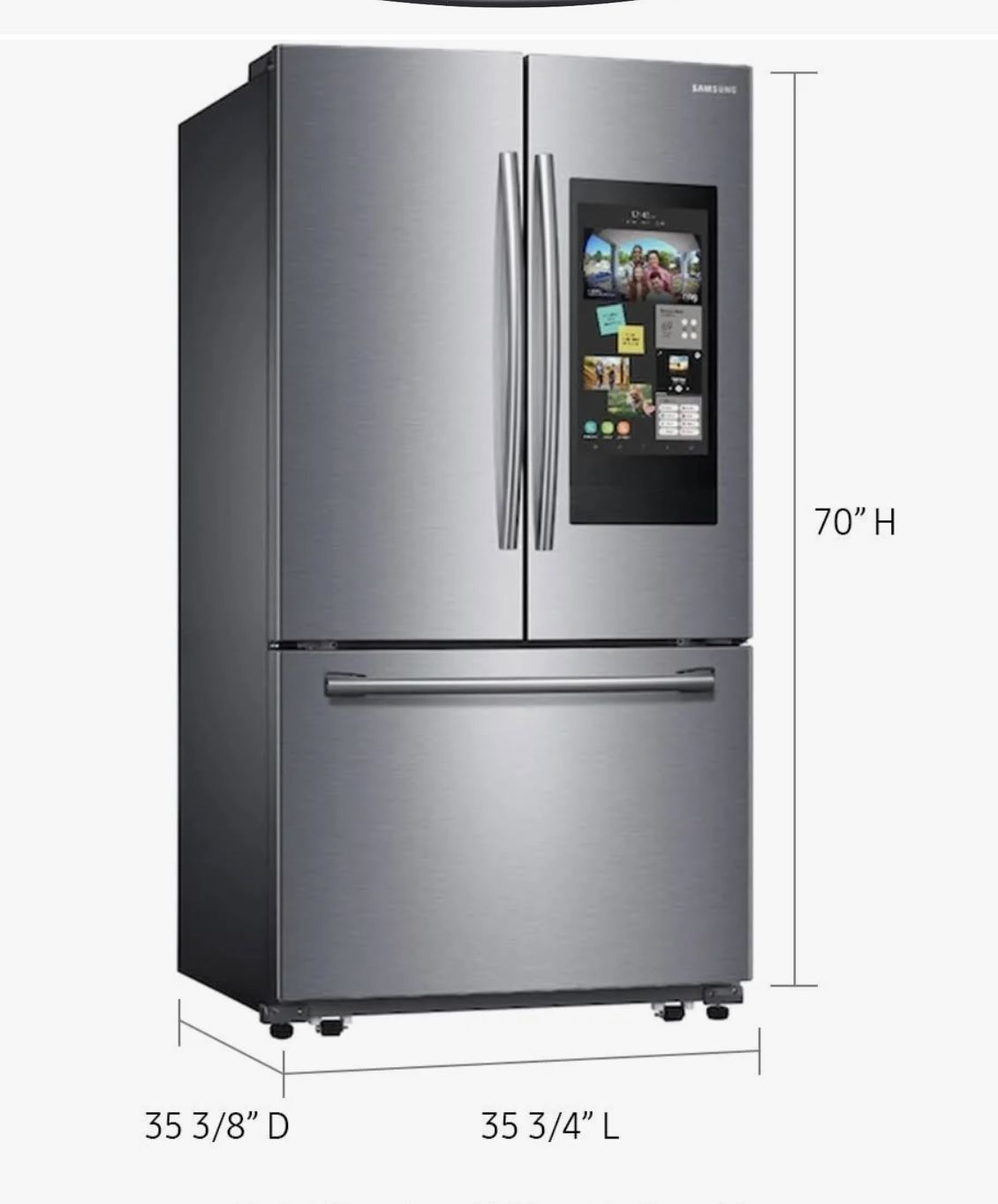 Samsung 3-Door French Door Refrigerator with Family Hub, model