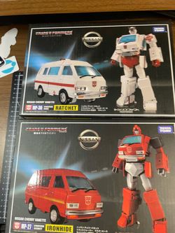 Transformers masterpiece Ironhide and Ratchet
