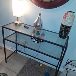 Hallway Glass Shelf Table