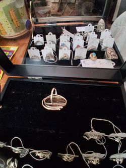 Sterling silver rings.