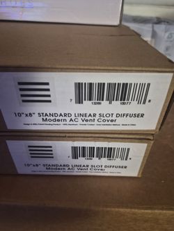 10x8 Linear Slot Diffuser Modern AC Vent Cover (2-Pack)