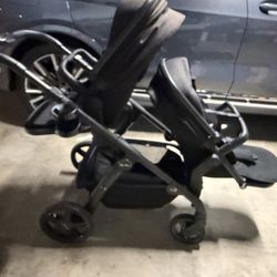 Silver cross Wave tandem  Stroller With Skateboard And Cupholder