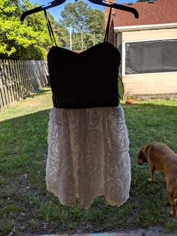 Bongo Prom Dress Size 13 Black & White