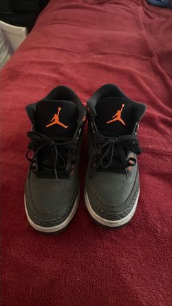 Air Jordan 3 Black Orange Sneakers