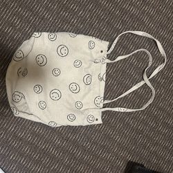 Beige smiley Tote bag