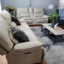 Leather sofa sale separately