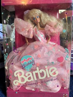 Mattel 1990 Happy Birthday Barbie NIB