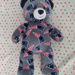 Build a Bear NFL New England Patriots Logo Bear Plush