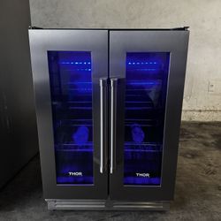 Thor Kitchen 24 Inch 42 Bottle Dual Zone Built-in Wine Cooler