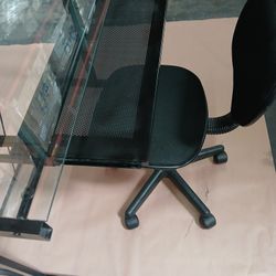 Glass Desk  With Chair