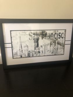 Beautifully Matted & Framed San Francisco Print