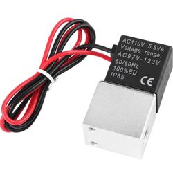 Beduan 2 Way Normally Closed AC 110V Electric Solenoid Air Valve 1/4" NPT

