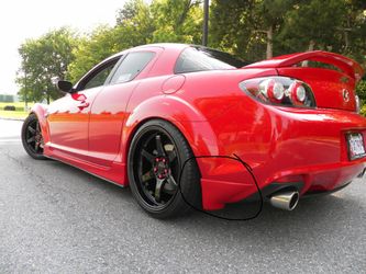 Mazda Rx8 rear aero flares
