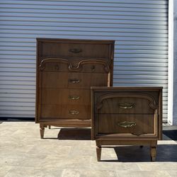 Mid century MCM modern chest of drawers dresser night stand