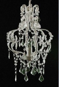 White Chandelier 12” Diameter x 43” Tall
