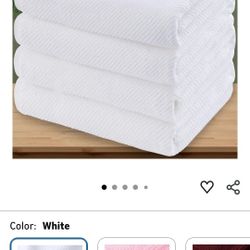 Luxury Bath Towels, Bath Towels Set of 4, Large 30" x 56" - 100% Cotton | Quick Dry | Light Weight | Thick | Soft | Absorbent, Luxury Shower Towel Set