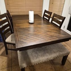 Dining Table With Bench