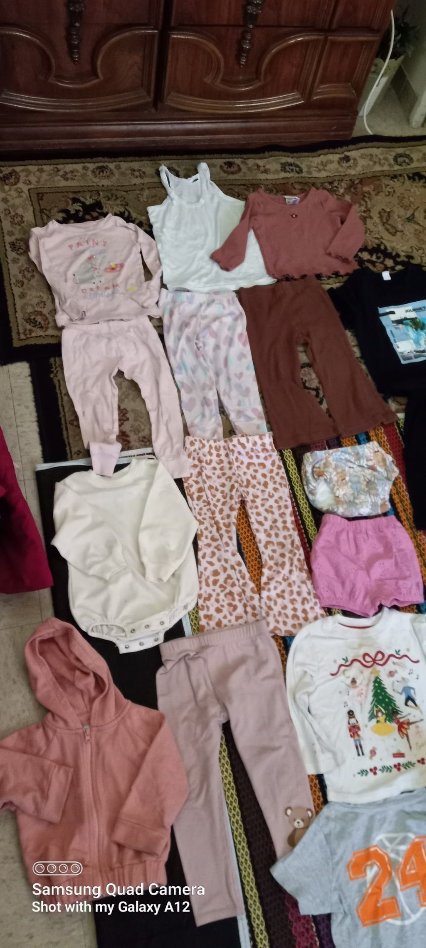 48 pieces of baby girl clothes 2T-3T, 24months, 5-6 years old All Clean and ready to use All $20