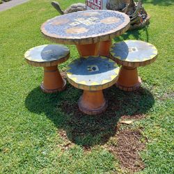 Cool Tile Top Patio Set