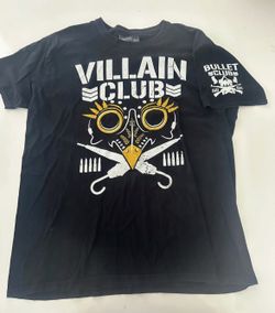 WWE Villian Club Bullet Club Pro Wrestling Tees XL T-Shirt