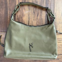 Leather handbag, Simply Vera by Vera Wang Hobo Bag in Olive Green $15