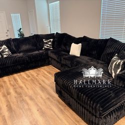 Ultra-Oversized 160” “Texan” Fluffy Sectional Couch