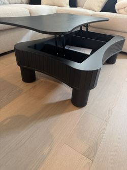 New Black Coffee Table With Storage and Lift Top 