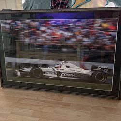 Framed Picture Of The Compact, Formula One Bmw, Race Car
