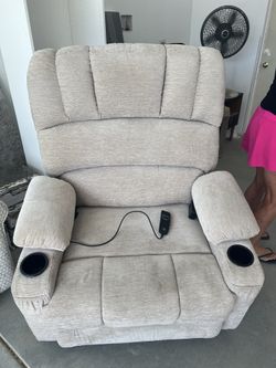Tan Lift Recliner