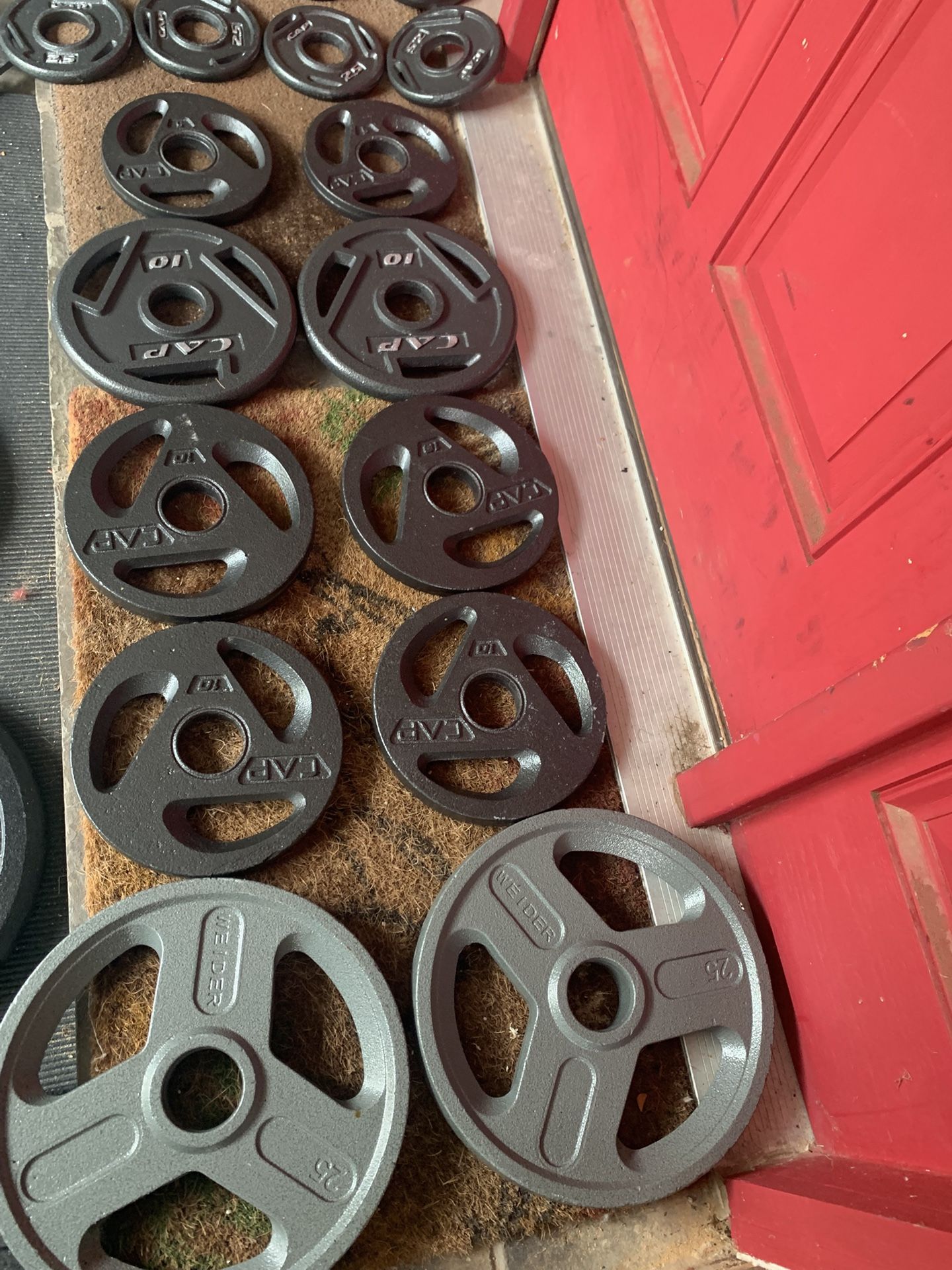 Like New 250 Lbs Olympic Weights Plates