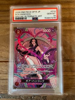 2026 ONE PIECE JAPANESE OP15-ADVENTURE ON KAMI'S ISLAND #014 BOA HANCOCK PSA 10