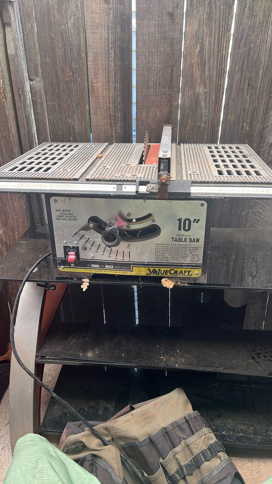 Value Craft Table Saw 10’