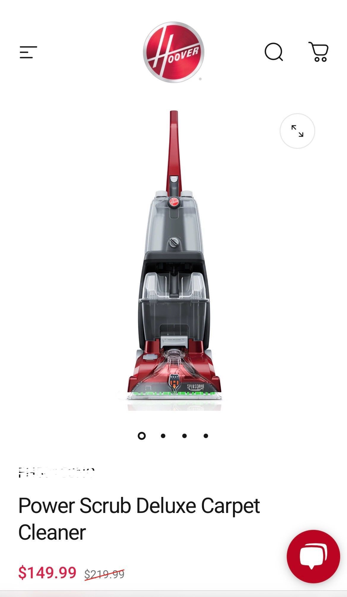 Hoover Power Scrub Deluxe Model FH50150B Carpet Cleaner
