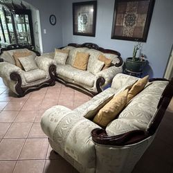 Mexico Sofa Set of 3 and Pillows 